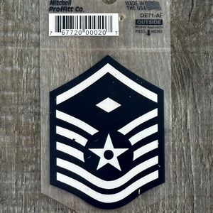 💞 New USAF First Sergeant Die Cut Car Decal